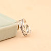 Zichan 925 silver multi-layered cross letter open ring