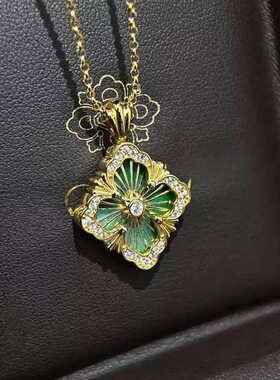 布契拉丝歌剧院opera项链歌剧双面拉丝钻版意式宫廷中古轻奢项链