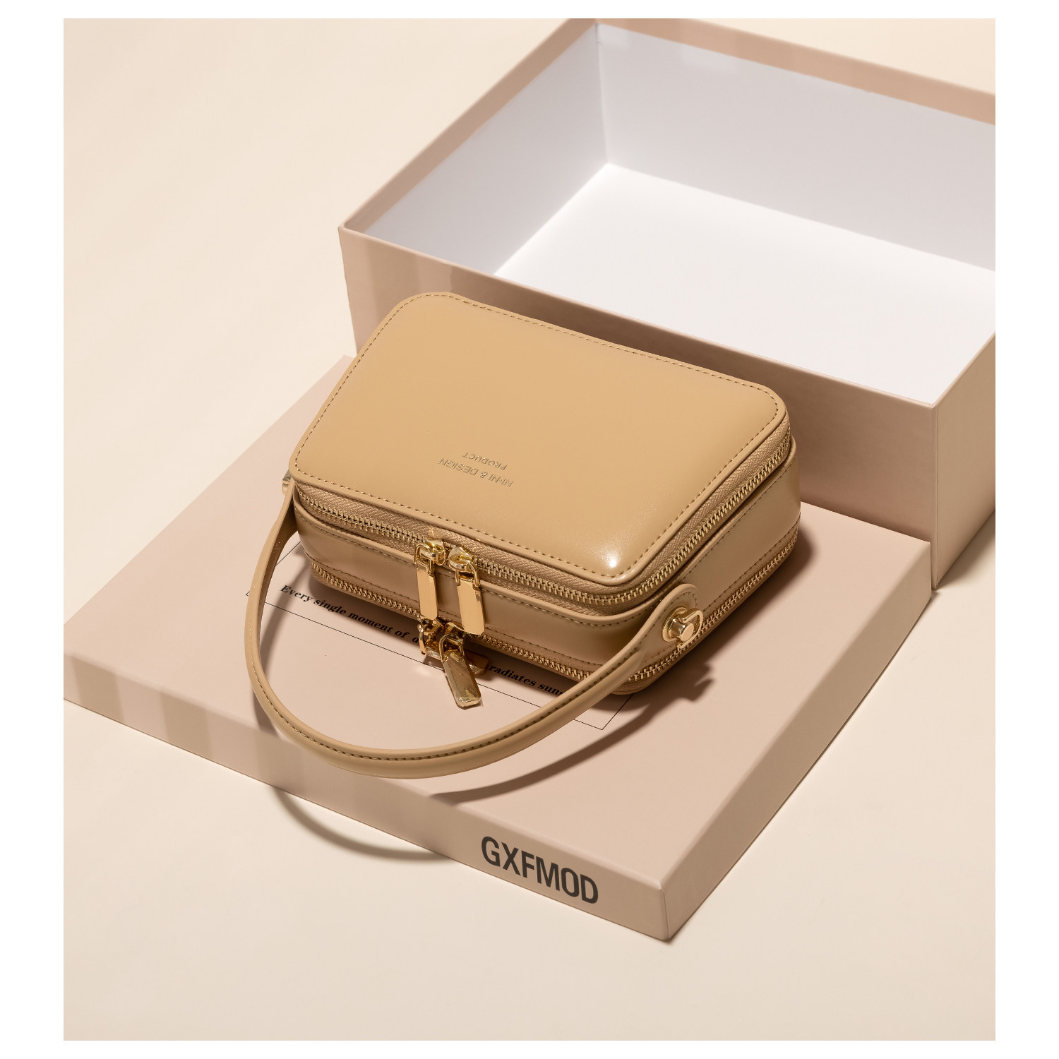GXFMOD原创设计复古牛皮女包2025高级感手提小方包百搭单肩斜挎包,淘宝优惠券,粉丝福利购,淘宝优惠卷