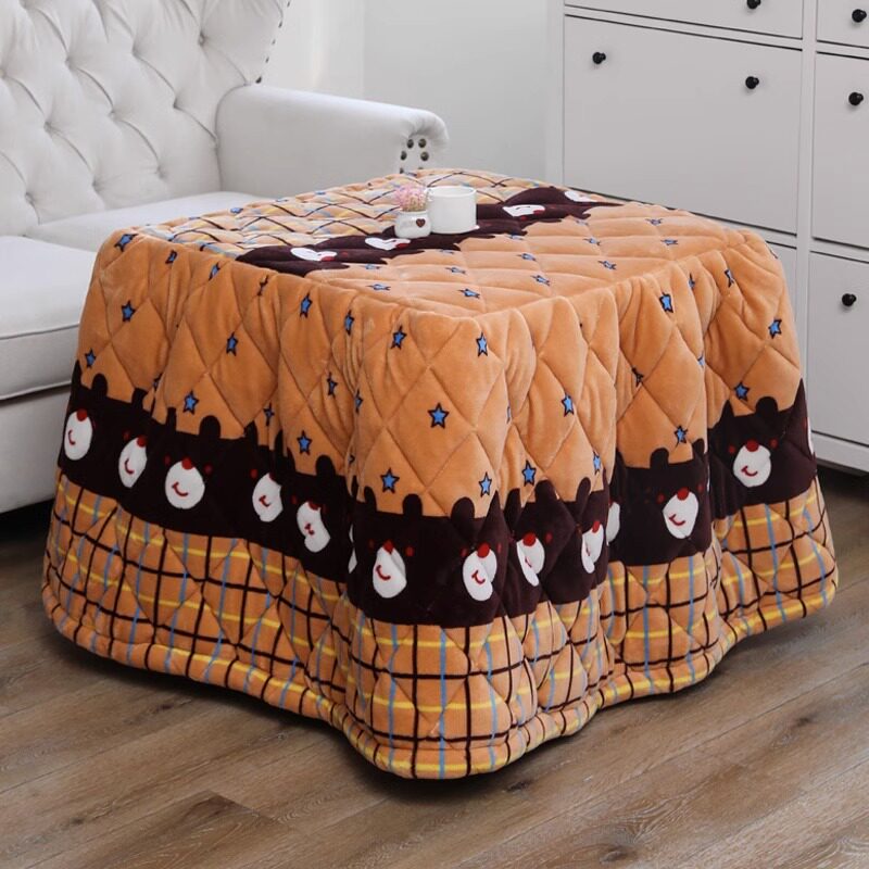 新款加绒加厚烤火被子正方形烤火桌子茶几电暖桌取暖桌被罩家用,淘宝优惠券,粉丝福利购,淘宝优惠卷