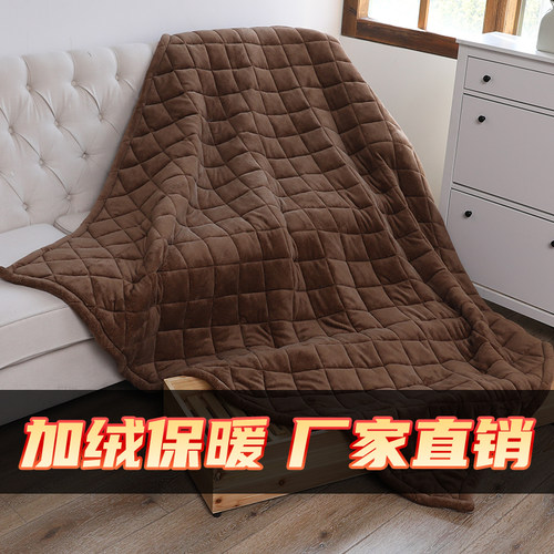 冬季加绒加厚双面烤火被子电火箱烤火箱专用保暖被子 - 图2