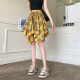 Short A-line American plaid fashion jazz dance skirt