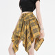 Short skirt irregular hip hop A elastic waist dancing skirt