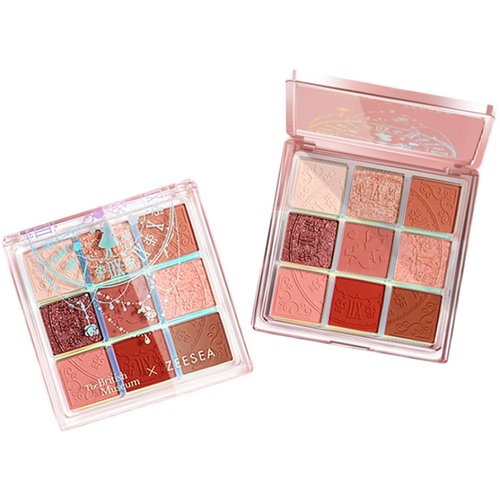 ZEESEA滋色梦幻爱丽丝9色眼影盘ins超火平价学生闪粉大地色便携夏 - 图3