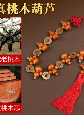 九五之尊桃木葫芦五帝钱