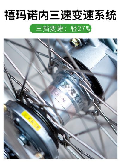 Maruishis offizielles Faltrad ist schnell und mühelos mit interner Gangschaltung