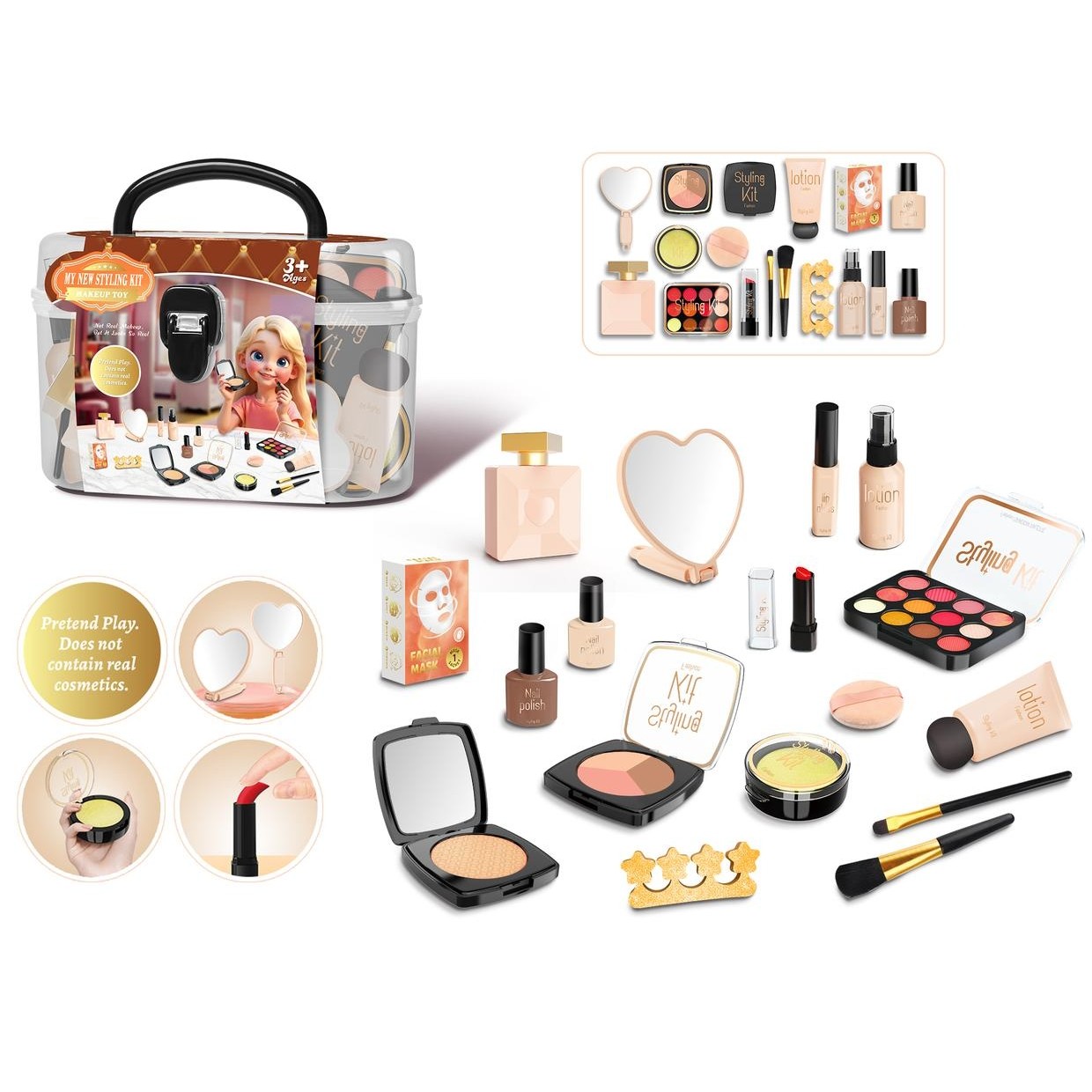 宝宝小女孩仿真化妆玩具儿童化妆品套装公主圣诞礼物过家家化妆盒,淘宝优惠券,粉丝福利购,淘宝优惠卷