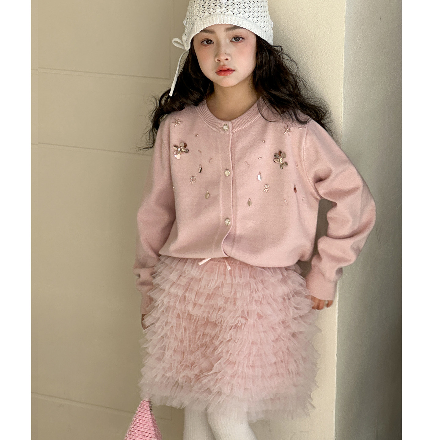 女童套装2026早春新款儿童亮片针织衫新年衣服女大童tutu裙两件套,淘宝优惠券,粉丝福利购,淘宝优惠卷