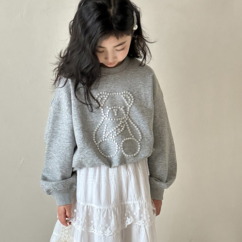 女童卫衣2026春装新款韩版儿童休闲衣服春秋款短款女大童圆领上衣 - 图3