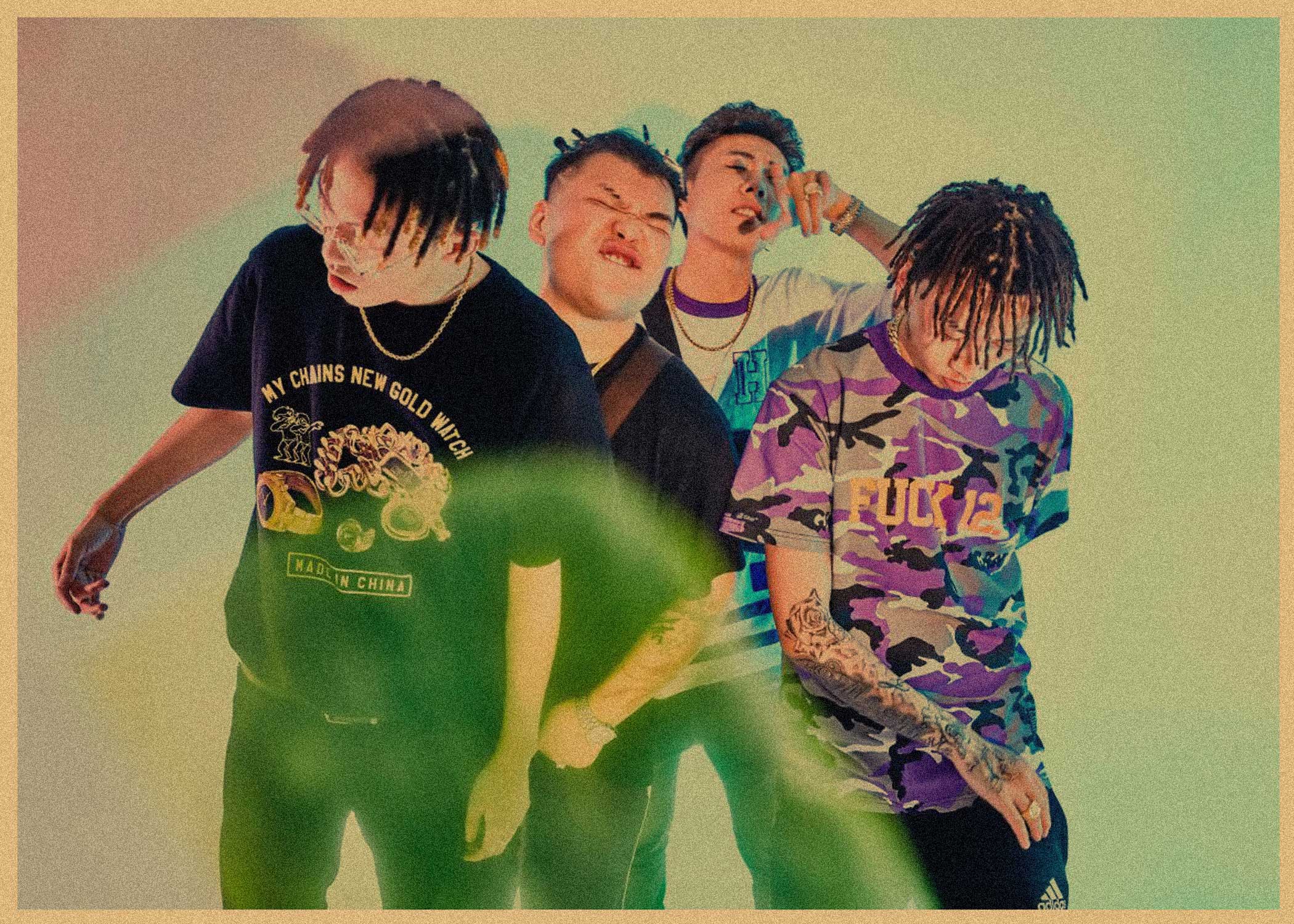 higher brothers 海尔兄弟海报嘻哈饶舌说唱宿舍复古牛皮纸墙画 - 图0