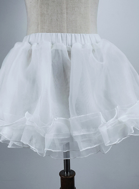儿童礼服裙裙裙撑女童蓬蓬裙打底裙撑日常暴力短裙内衬无骨裙衬裙