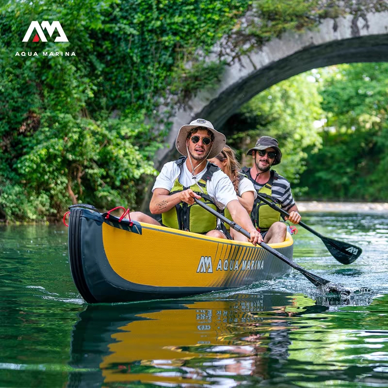 AquaMarina/乐划战斧皮划艇单双人3人独木舟高端充气橡皮船kayak-图1