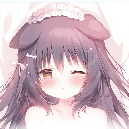 高清复刻 白玉猫耳jk制服しらたま 二次元等身抱枕套动漫周边同人 - 图2