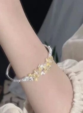 汉服桂花中式花朵手镯春夏新款高级感轻设计奢百搭女友礼物手饰