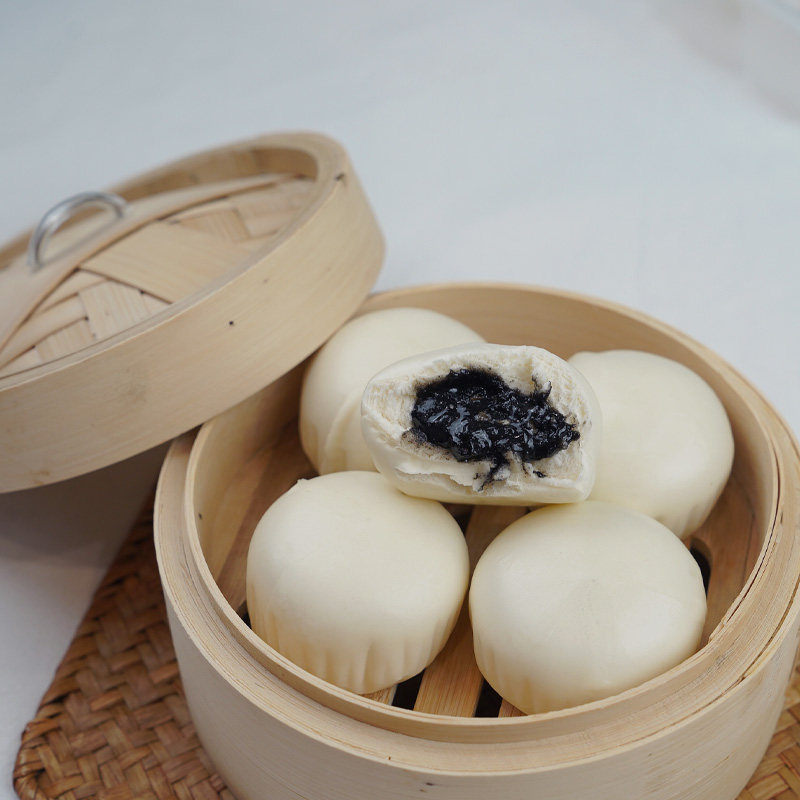 一口黑芝麻包【四师姐】速食包子家庭速冻儿童营养学生早餐包12个,淘宝优惠券,粉丝福利购,淘宝优惠卷