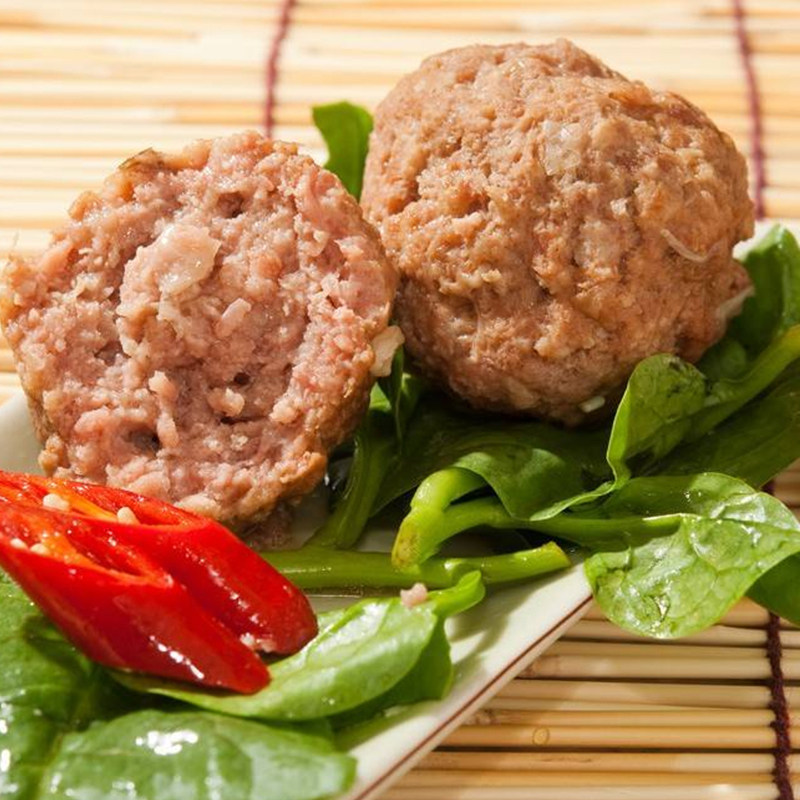 凤祥马蹄鸡肉狮子头8kg冷冻半成品清蒸鸡肉丸火锅冒菜麻辣烫食材