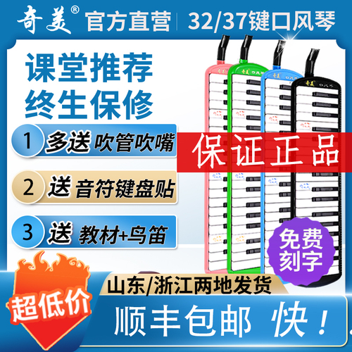 奇美口风琴37键32键小学生专用课堂乐器儿童初学者演奏口吹琴