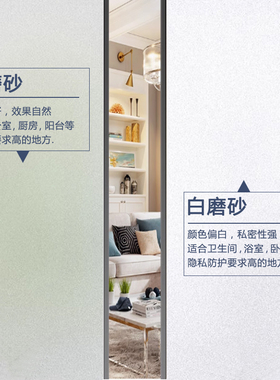 磨砂玻璃贴纸防窥膜遮光防晒