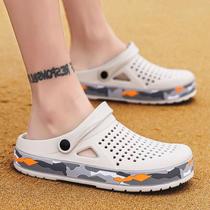 Shoelace rear-purpose personality Cave with big head slippers Anti-slip sandals Slippers Tide Men Summer Sandals Casual Teenagers