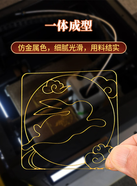 免掐丝珐琅画底胚线稿非遗手工diy材料新年年会团建活动定制图案