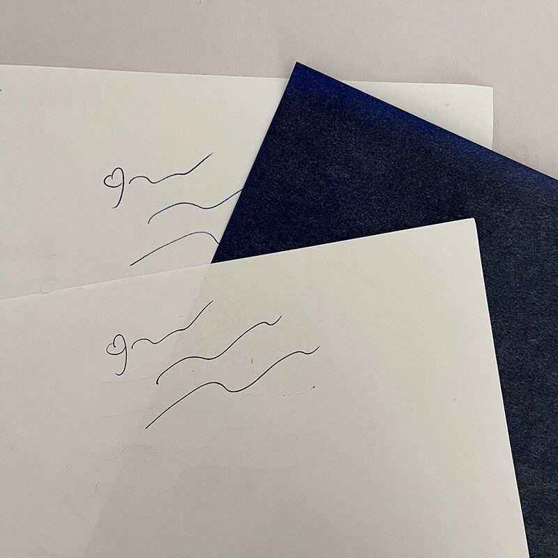 Copy paper blue double-sided handwritten copy paper a4 copy paper financial invoice universal color paper tracing print engraving rubbing paper copy paper copy paper