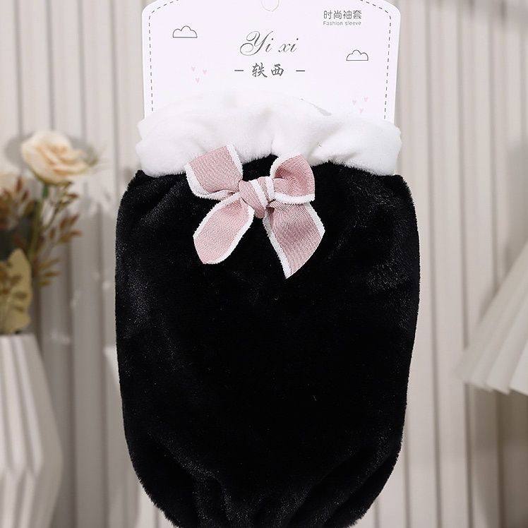 毛绒袖套短款女秋季可爱学生护成办公室工作防脏手头羽绒服护袖套,淘宝优惠券,粉丝福利购,淘宝优惠卷