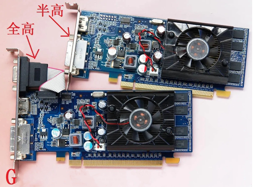 原装亮机卡512m 真实显存1g 2g 台式电脑小刀卡 办公家用HDMI显卡 - 图3