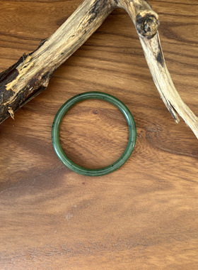 天然和田玉乌兰海碧玉叮当镯58圈口 支持复检