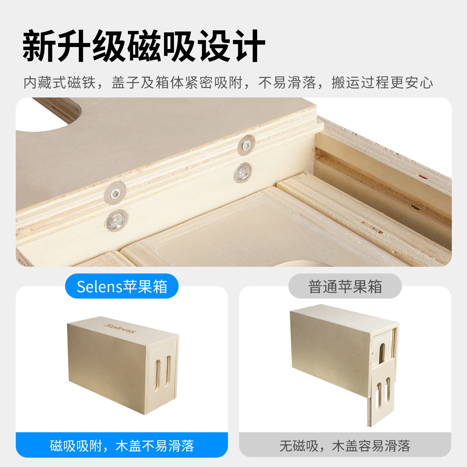 摄影苹果箱影视四合一组合套装 剧组片场座箱木箱 室外广告辅助拍摄影棚垫脚箱苹果箱影楼人像拍照道具脚踏箱
