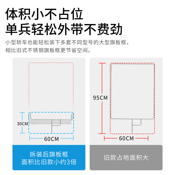 Film and television flag board frame quick installation stainless steel portable photo studio