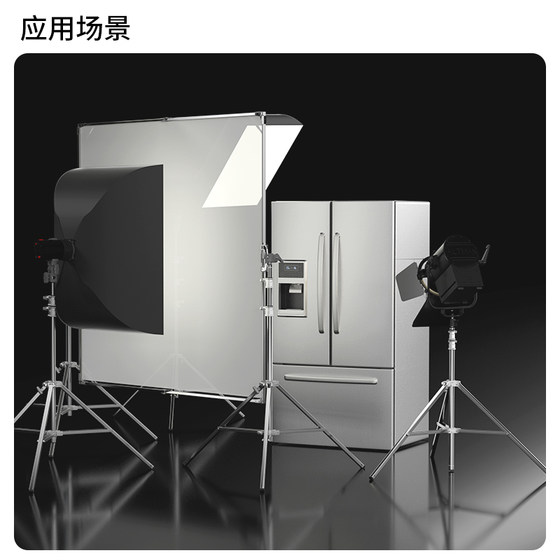 Heavy duty photography light stand with casters foldable light stand