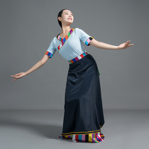 Central Nationalities University Tibetan Dance A character version of classroom practice dress Tibetan dance blouses Tibetan water sleeve dance performances