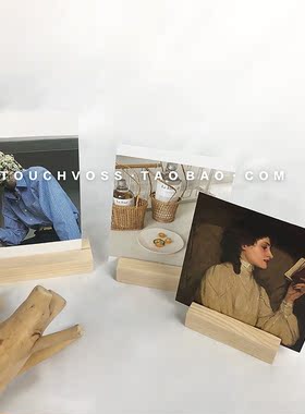 木质卡片ins拍照道具民宿底座