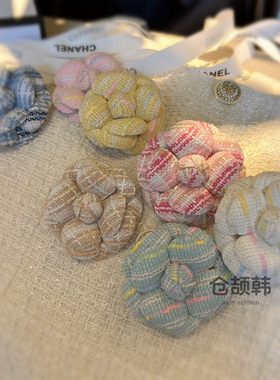 甜美sweet风糖果色山茶花胸针