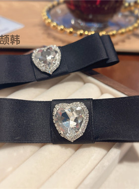 韩式迷你领结甜美粉胸花