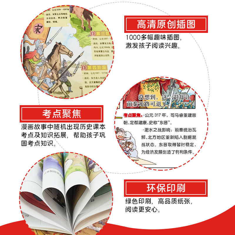 KK 漫畫中國史全套12冊兒童版趣味歷史百科繪本正版寫給孩子的中國歷史故事書半小時漫畫中國史小學生二三四五年級歷史類課外閱讀_福州金榜圖書專營店_書籍/雜志/報紙