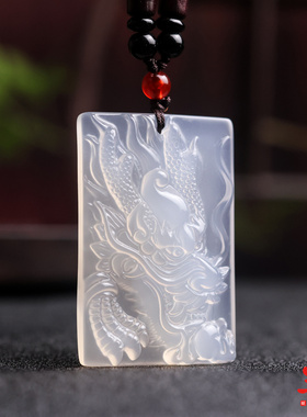 天然玛瑙玉髓高冰龙头牌子