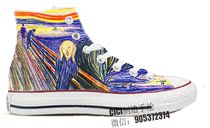 convers*e Cry Hand-painted Shoes hand custom lovers CICI Made
