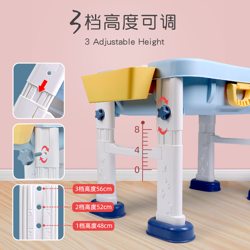 益智积木桌3-6岁男女孩5拼装玩具 娃娃博士建构/拼插积木