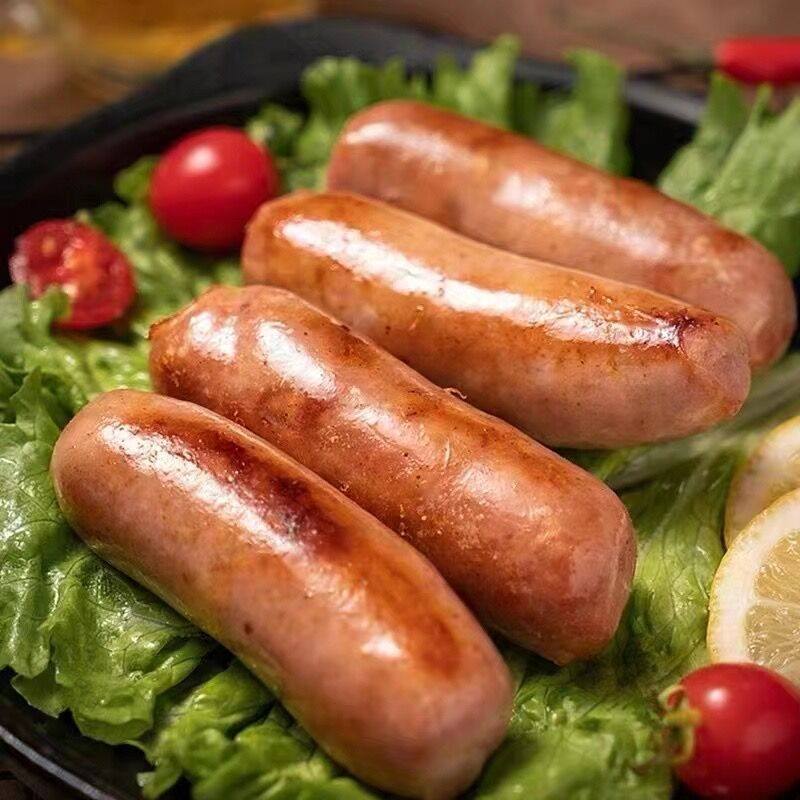藤岭农夫地道肠火山石烤肠竹笋肠纯原味黑椒肉肠热狗肠10根装500g,淘宝优惠券,粉丝福利购,淘宝优惠卷
