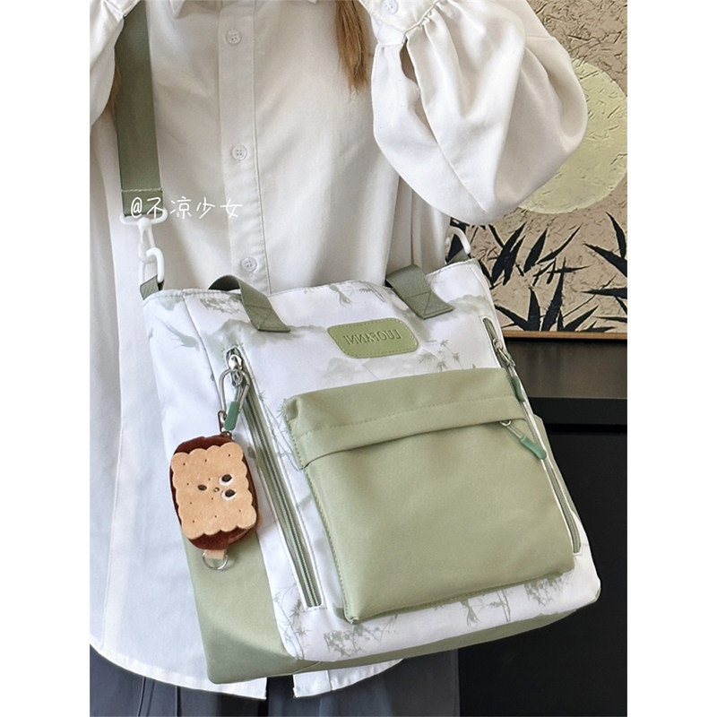 新中式大容量单肩斜挎包中国风复古手提托特包学生通勤上课补习包,淘宝优惠券,粉丝福利购,淘宝优惠卷