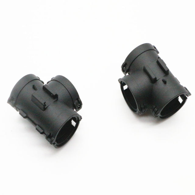 Open tee corrugated pipe fitting T-shaped