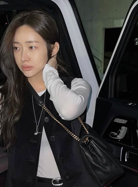 时尚博主车静媛同款Lemaire小众复古香水瓶漏斗吊坠项链长项链女