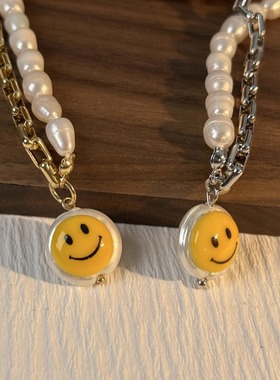 骄阳伴我白百何同款笑脸珍珠项链