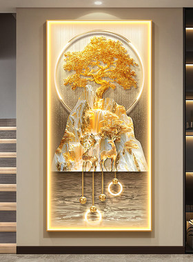 金山玄关装饰画客厅进门入户挂画