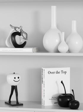 北欧现代创意黑白艺术个性摆件