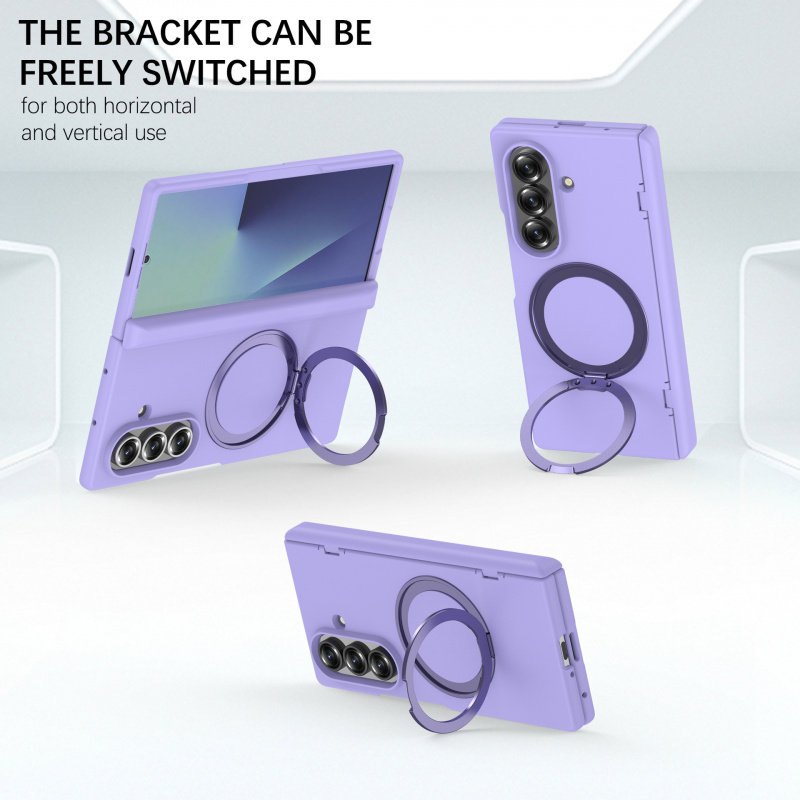 适用三星Z Fold7/6手机壳磁吸360旋转支架弹簧铰链壳膜全包保护套,淘宝优惠券,粉丝福利购,淘宝优惠卷