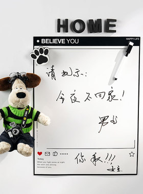 2026新款冰箱贴留言板磁铁可擦写备忘录记事贴个性创意提示白板