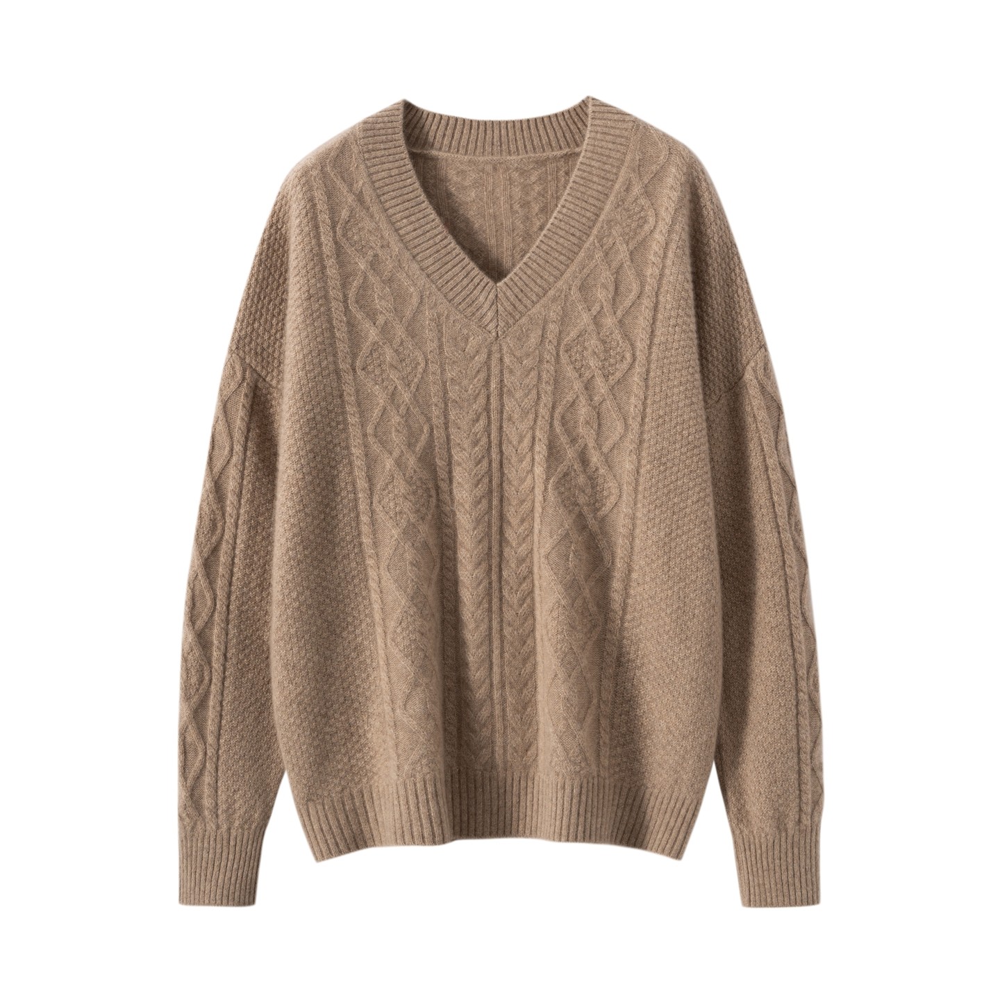 2025秋冬新款女羊绒衫100纯羊绒套头衫V领针织套衫加厚纯羊绒套衫,淘宝优惠券,粉丝福利购,淘宝优惠卷