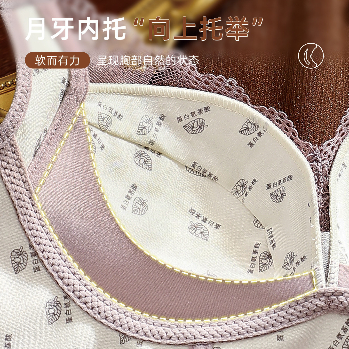 新品薄杯性感聚拢大胸显小美容院内衣上托收副乳调整型无痕文胸罩,淘宝优惠券,粉丝福利购,淘宝优惠卷